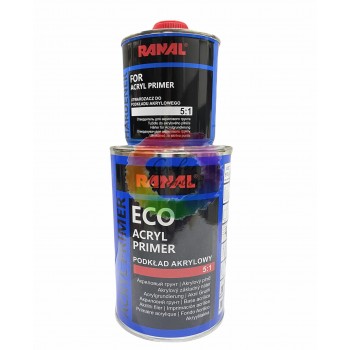 Акриловый грунт для авто Ranal ECO 5+1 серый 0,8+0,16 отвердитель