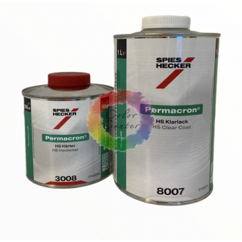  Spies Hecker Лак Permafast HS 8007, 1л + отвердитель Permafast HS Hardener 3008 normal, 0,5л 